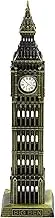 Luxshiny British Big Ben London Metal England Landmarks Model With Real Clock Tower - Bronze 3D Statue Home Supplies