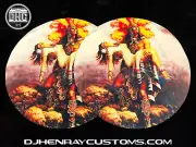 DHC AZTEC WARRIOR Regular thicness Dj Slipmats sl1200mk2 mk5 m3d m5g technics