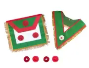 Deputy Master Set: Apron (Trapezoidal) + Collar - Rectified Scottish Rite
