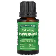 Nature's Truth, Pure Essential Oil, Refreshing Peppermint, 0.51 fl oz (15 ml)