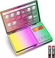 ORIA Digital Scale, 200/0.01g Pocket Scale Gram Scale, Electronic Food Scale Jewelry Scale with 6 Units, Tare, Backlit Function, High Precision Mini Scale for Food, Tablet, Jewelry, Battery Include