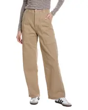 MOTHER The Quartet Breaker Skimp Dark Khaki Straight Leg Jean