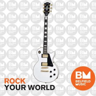 Epiphone Les Paul Custom Electric Guitar Alpine White w/ Hardcase - ECLPCAWGH1