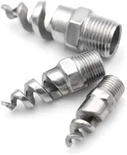BSP 304Stainless Steel Nozzle 1/4 "3/8" 1/2 "3/4" 1 ", Spiral Cone Atomizing Nozzle Dust Removal for Garden and Lawn Irrigation(1/2")