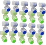JECOMPRIS 50Pcs Glow The Dark Tire Valve Caps Fluorescent Stem Caps for Cars and Bikes Enhance Safety Visibility at Night