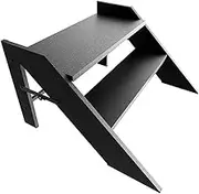ATATQH RV Steps, 2-Step Folding Stool for Campers & Trailers, Anti-Slip Portable Stairs,Compact Design, Portable Easy Install, Heavy Duty Outdoor Use