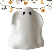 Ghost Figurine,Decorative Ghost Ornament | Small Scary Ghost Figurines, Halloween Ghost Ceramic Statue for Indoor Desktop