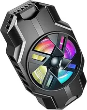 Phone Cooling Fan,Back Clip Cell Phone Cooler - Cell Phone Cooling Fan, Phone Semiconductor Radiator with RGB Lights, Noiseless Mobile Phone Cooling Radiator for Game