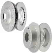 Front and Rear Drilled Brake Rotors Set of 4 for 2007-2017 Jeep Patriot Compass (for: Jeep)