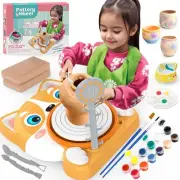Kids Pottery Wheel Kit - Mini Pottery DIY Kit & Tools for Beginners with Clay...