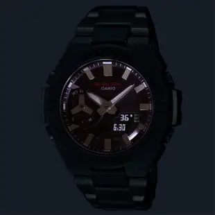 【CASIO 卡西歐】G-SHOCK 太陽能 碳核心防護藍牙雙顯手錶(GST-B500D-1A)