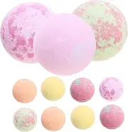 NOLITOY Set of 12 Bath Vibrant Colored Spa Shower Balls 64g for Relaxation Spa Experience