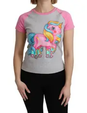 Moschino Gray and pink Cotton T-shirt My Little Pony Top