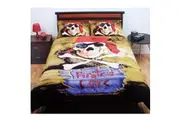 Just Home Pirate's Cove Quilt Cover Set For Queen Bed Quilt Covers