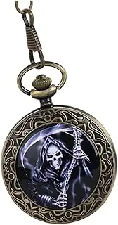 [FOMIYES] Pocket Watch with Chain Elegant Mechanical Design Birthdays and Special Occasions Durable Material No Battery Needed Compact