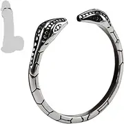 RTNPKLA BDSM penis ring men metal cock rings foreskin ring glans intimate jewelry glans ring sex toy for couples men(30mm)