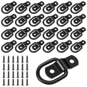 Black D Rings Tie Down Anchors24 Pack 1/4" Heavy Duty Trailer Tie Down Anchor...