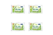 4PK Jason Firm Feel Soft Rectangle Sleeping Pillow Cushion w/ Bamboo Cover White