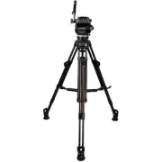 Cartoni Focus 22 Tripod System w/ 2-Stage Aluminum Legs, Mid-Level Spreader, Bag