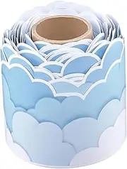 Ｂｅｓｇａ Cloud Bulletin Board Border Kindergarten Ornament Multipurpose Blackboard Decoration for Homeschool Office Shopping Mall