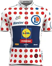 Santini(サンティーニ) Lidl Trek 2023 Jersey Cycling Jersey, White/Red