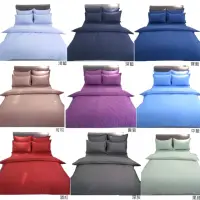 在飛比找momo購物網優惠-【LUST】素色簡約 四件組含薄被 100%純棉/精梳棉床包