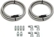 Artudatech Transmission Cooler Hose Line Aod Stainless Steel Durable 52 Inch with Adapters An6 Performance Custom Transmission Parts Fit for 700r4 4l60 4l60e 4l65e 4l80e Turbo 350 400 C4 C6