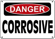 Danger Sign - CORROSIVE - 10"x14" OSHA Sign