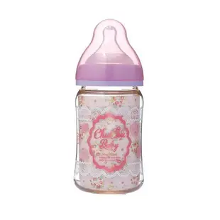 日本Chu Chu啾啾※蕾絲女孩寬口PPSU奶瓶-160ml⚜️