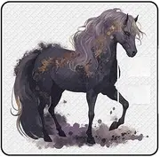 QMNLKH Foldable Outdoor Picnic Blanket Zipper Type Picnic Mat Purple Horse Waterproof Beach Blanket for Men and Women Picnic Camping