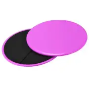 Exercise Core Sliders, Glider Discs w Strap for Full Body Workout, Pink, 1Set