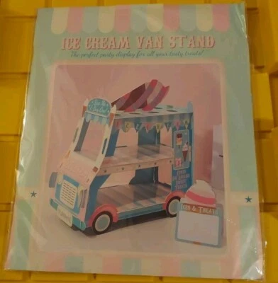 Cardboard Ice Cream Van Stand - Great Party Idea !!! SEE PICTURES !!!