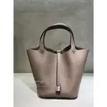 HERMÈS PICOTIN LOCK BAG 22 大象灰 銀扣