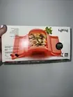 Lekue Quick Microwave Cooking Steam Case With Tray Green Silicone Kitchen