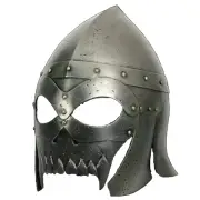 Medieval 18GA Dark Larp Antique Fantasy Warrior Helmet Knight Viking Helmet