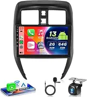 2G+64G for Nissan Versa Sedan 2015-2019 Car Radio with Wireless Carplay Android Auto - 9 Inch Touch Screen Android 13 Car Radio - GPS/WiFi/Bluetooth/FM/SWC/HD Backup Camera