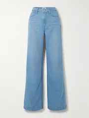 [PAIGE] PAIGE - Harper High-rise Wide-leg Jeans - Light denim - 27 27 Blue