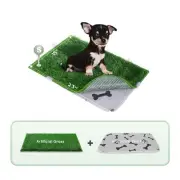 Dog Pee Grass with Washable Pee Pads for Dog Litter Box, Small Ultra-Absorben...