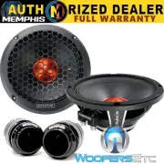 pkg MEMPHIS MJP6 + MJPT25 PRO AUDIO 6.5" MIDRANGE SPEAKERS BULLET HORN TWEETERS