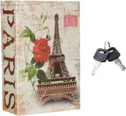 Creative Book Safe Hidden Storage Box - Anti-Theft Desktop Home Safe with Lock &