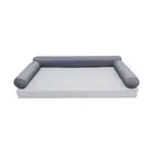 |COVER ONLY| STYLE 6 Queen Bolster Pillow Daybed Porch Swing Pipe Trim AD001