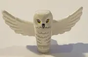 LEGO Harry Potter White Owl Spread Wings w/ Black Beak Yellow Eyes HEDWIG