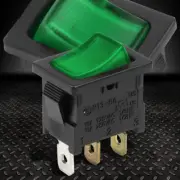 16A GREEN LED POWER ON/OFF MINI ROCKER TOGGLE SWITCH 12V ACC GND CONNECTION PIN