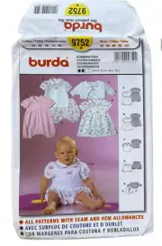 Burda 9752 Coordinates | Dress Top Bloomers Romper Jacket | Easy Sewing Pattern