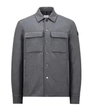 Moncler Larribet Logo Patch Padded Jacket 4 dark gray
