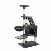Cat Tree Trees Scratching Post Scratcher Tower Condo House Bed Grey 120cm