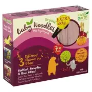 LOVE EARTH ORGANIC BABY NOODLES PLAIN WHEAT PUMPKIN BEETROOT 180G , FREE SHIP