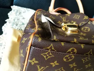 真品LV LOUISVUITTON 原花紋手提包 曼哈頓包GM 大款