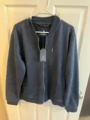 The Original Ben Sherman Blue Mens Lightweight Faux Suede Jacket Size Large NWT
