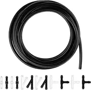 Windshield Washer Hose Kit with 12PCS Hose Connectors & 13.12Ft Washer Fluid Hose,Rubber Windshield Washer Nozzle Kit Car Accessories for Most Truck/Car Windshield Washer Tubing